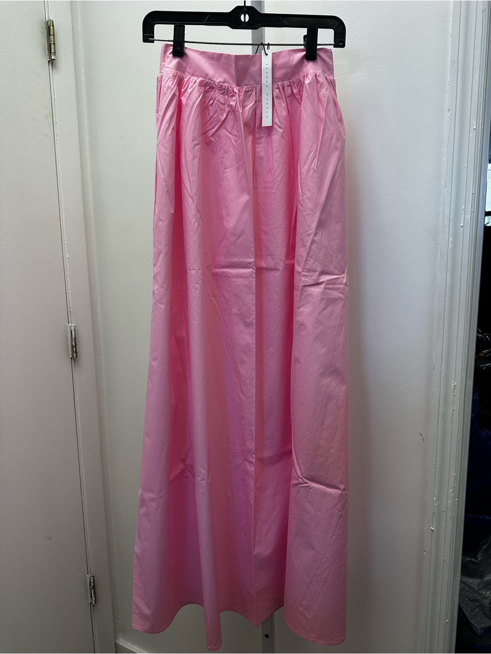 Susana Monaco Poplin Pocket Maxi Skirt in Pastel Pink Size Small